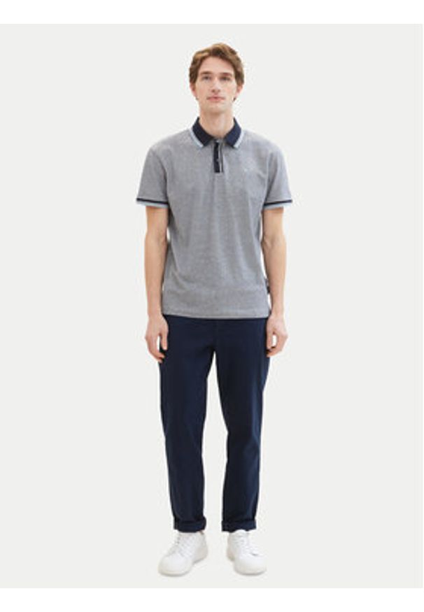Tom Tailor Polo 1040822 Szary Regular Fit. Typ kołnierza: polo. Kolor: szary. Materiał: bawełna