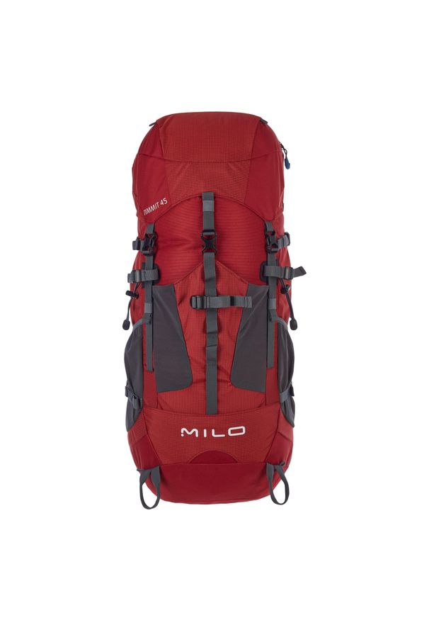 Plecak turystyczny Milo Timmit 45. Kolor: czerwony, szary, wielokolorowy