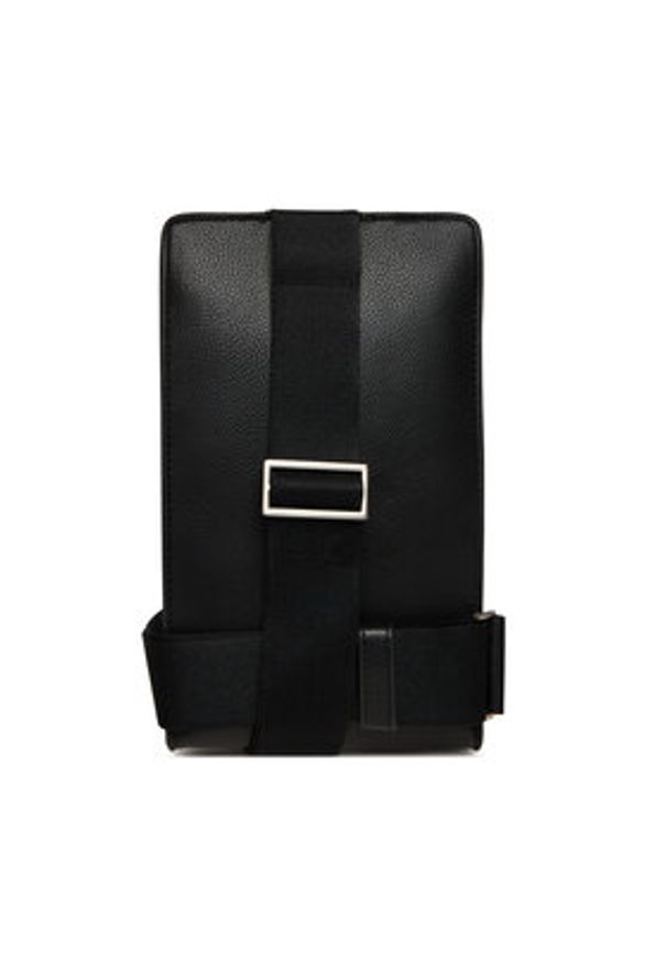 Calvin Klein Saszetka Raised Square Sling LV04D3271G Czarny. Kolor: czarny. Materiał: skóra