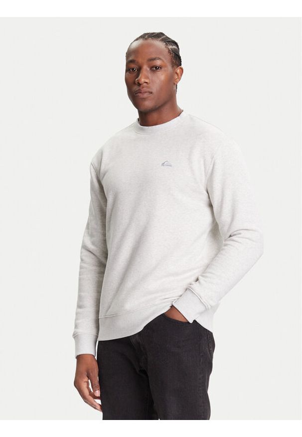 Quiksilver Bluza Salt Water Crew EQYFT05158 Szary Regular Fit. Kolor: szary. Materiał: bawełna