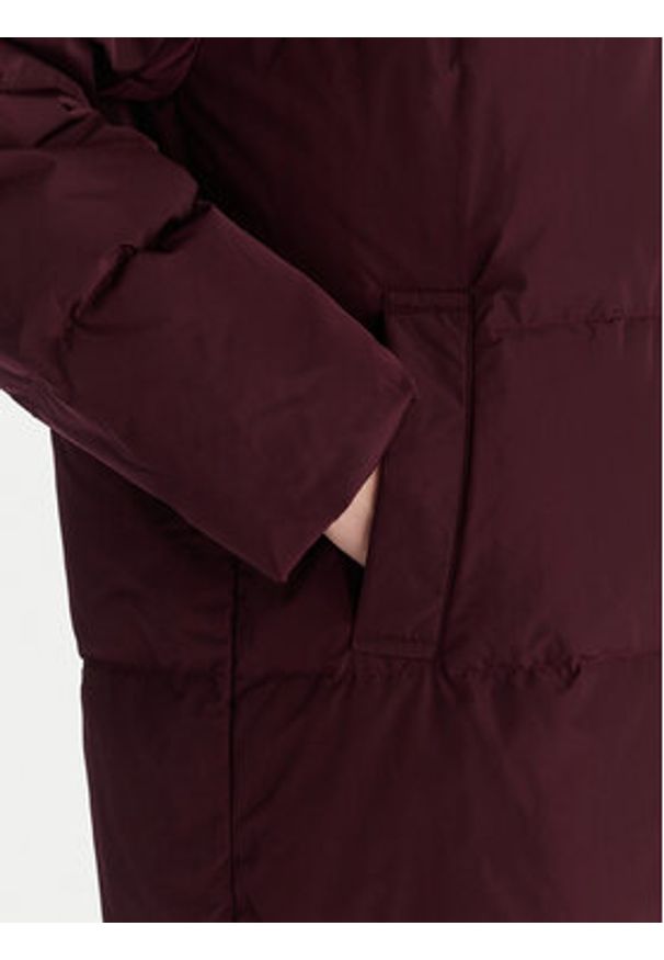 TOMMY HILFIGER - Tommy Hilfiger Kurtka puchowa WW0WW47279 Bordowy Relaxed Fit. Kolor: czerwony. Materiał: syntetyk