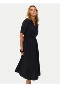 Vero Moda Sukienka koszulowa Rory 10347514 Czarny Regular Fit. Kolor: czarny. Materiał: wiskoza. Typ sukienki: koszulowe #1
