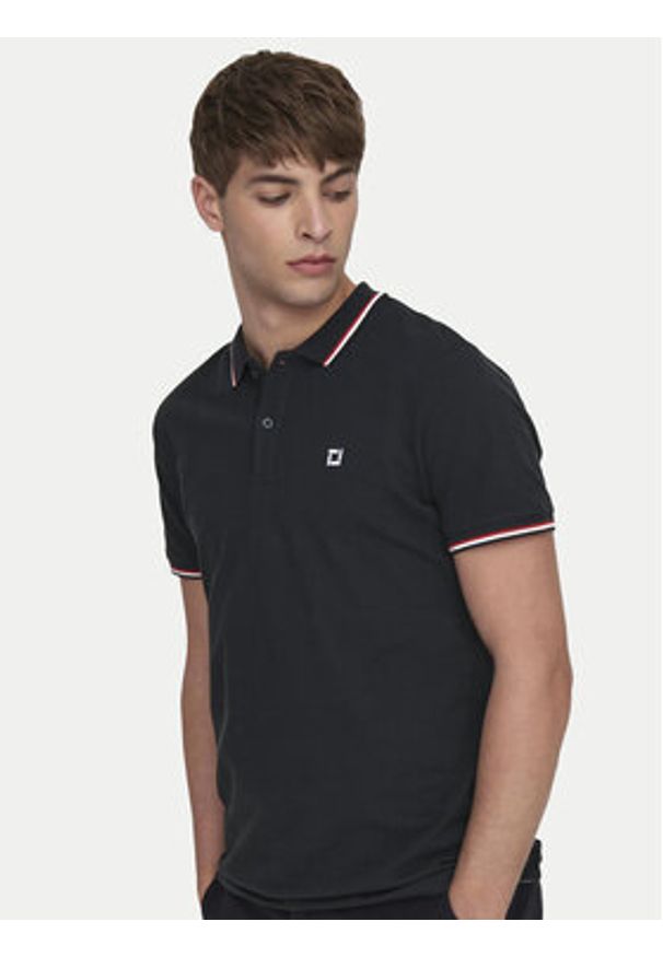 Only & Sons Polo Fletcher 22024827 Granatowy Regular Fit. Typ kołnierza: polo. Kolor: niebieski. Materiał: bawełna