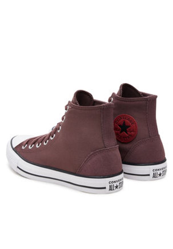 Converse Trampki Chuck Taylor All Star Polyester & Suede A12710C Bordowy. Kolor: czerwony. Materiał: materiał