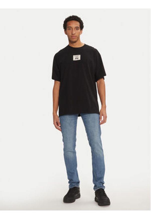 Just Cavalli Jeansy 77OAB500 Niebieski Slim Fit. Kolor: niebieski