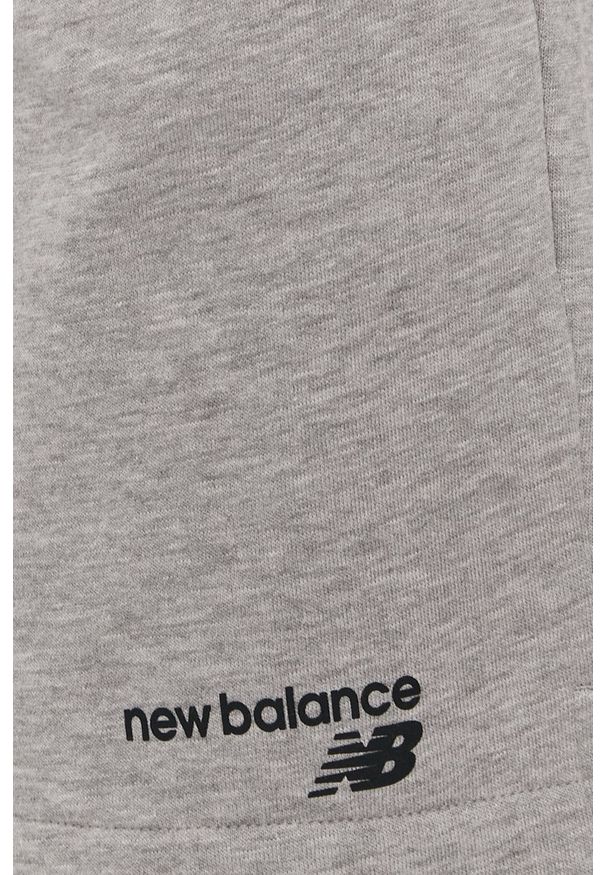 New Balance - Szorty. Okazja: na co dzień. Kolor: szary. Styl: casual