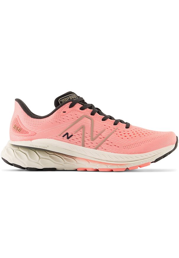 Buty damskie New Balance Fresh Foam 860 v13 W860P13 – różowe. Kolor: różowy. Materiał: materiał, syntetyk, guma. Szerokość cholewki: normalna. Sport: fitness