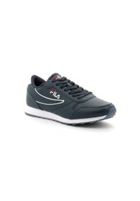 Buty do chodzenia męskie Fila Orbit. Zapięcie: sznurówki. Kolor: niebieski, wielokolorowy. Materiał: skóra, materiał. Szerokość cholewki: normalna. Sport: turystyka piesza
