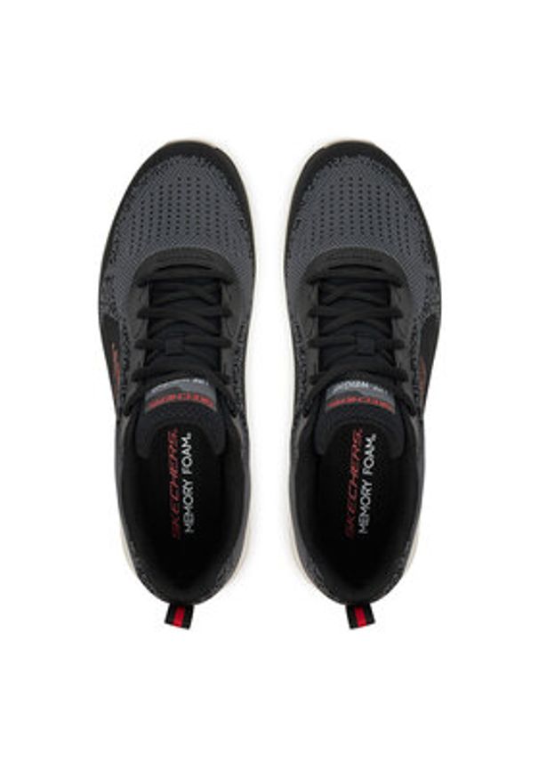 skechers - Skechers Sneakersy Track-Glendor 232699/BKRD Czarny. Kolor: czarny. Materiał: materiał