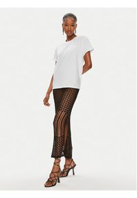 Patrizia Pepe T-Shirt 8M1543/J111-W103 Biały Regular Fit. Kolor: biały. Materiał: bawełna