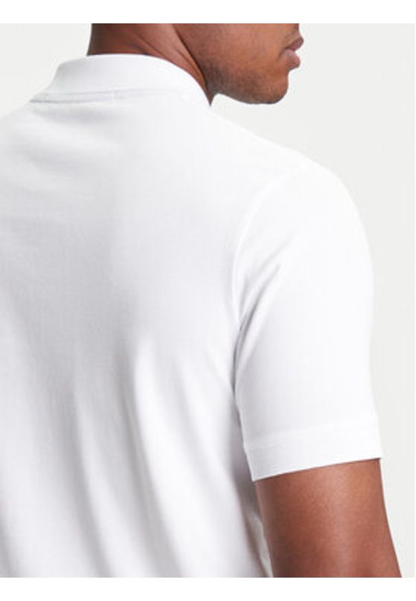 Karl Lagerfeld - KARL LAGERFELD Polo 745022 553231 Biały Regular Fit. Typ kołnierza: polo. Kolor: biały. Materiał: bawełna