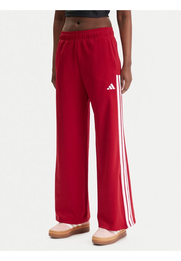Adidas - adidas Spodnie dresowe House Of Tiro KD4298 Czerwony Wide Leg. Kolor: czerwony. Materiał: syntetyk, bawełna