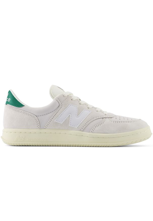 Buty unisex New Balance CT500GRN – szare. Kolor: szary. Materiał: guma, zamsz, skóra, nubuk. Szerokość cholewki: normalna. Sport: tenis