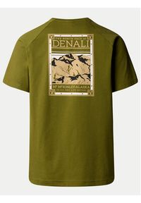 The North Face T-Shirt NF0A87NU Zielony Regular Fit. Kolor: zielony. Materiał: bawełna #6