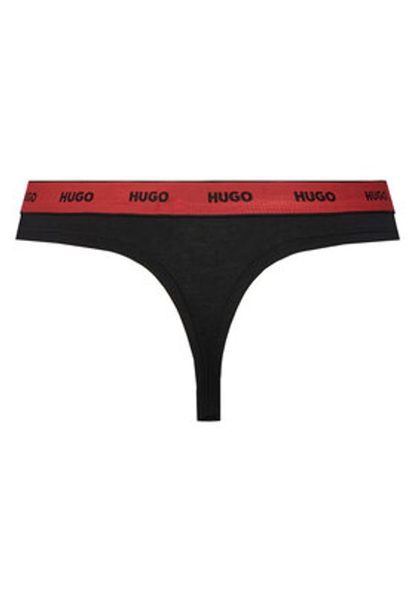 Hugo - HUGO Stringi 50545700 Czarny. Kolor: czarny. Materiał: bawełna