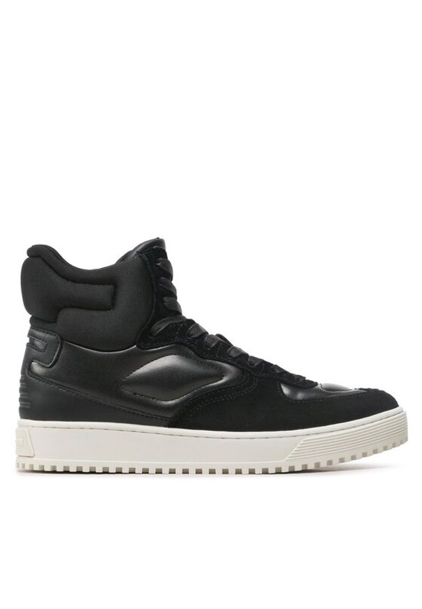 Emporio Armani Sneakersy X4Z114 XN735 N515 Czarny. Kolor: czarny. Materiał: zamsz, skóra