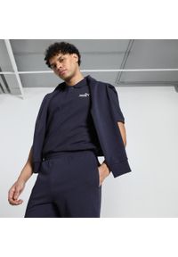 Puma - Męska koszulka polo Essentials z logo No. 1 z piki PUMA New Navy Blue. Typ kołnierza: polo. Kolor: niebieski. Materiał: prążkowany. Wzór: haft. Sport: fitness