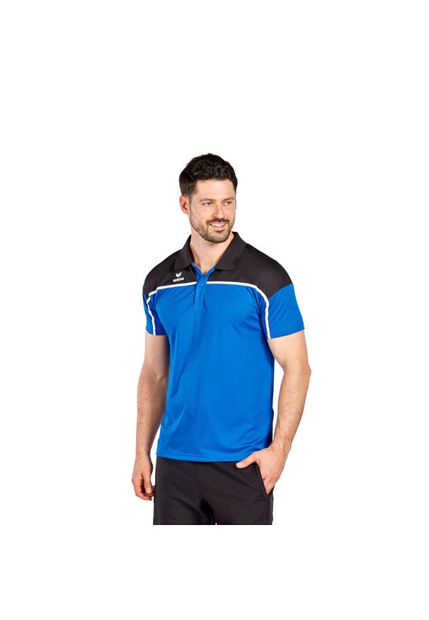 ERIMA - Polo Erima Change. Typ kołnierza: polo. Kolor: wielokolorowy, niebieski, czarny. Sport: piłka nożna
