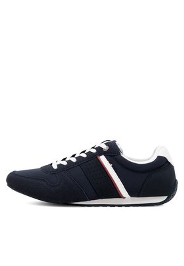 Lanetti Sneakersy MP07-01378-01 Granatowy. Kolor: niebieski. Materiał: materiał