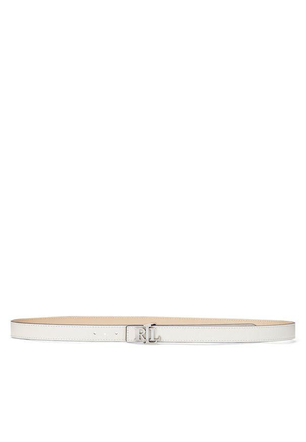 Lauren Ralph Lauren - LAUREN RALPH LAUREN Pasek Damski 412883715009 Écru. Materiał: skóra