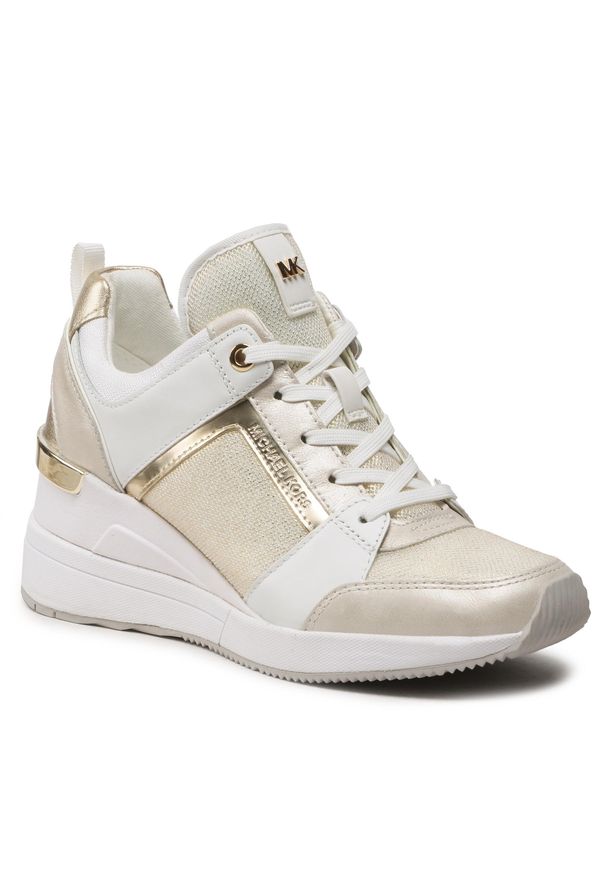 Sneakersy MICHAEL Michael Kors Georgie Trainer 43S3GEFS3D Pl Gld Multi. Kolor: złoty. Materiał: skóra