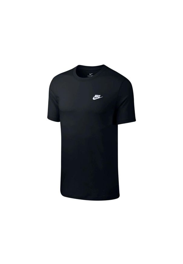 Nike - Koszulka t-shirt męska NIKE bawełna. Kolor: czarny, biały, wielokolorowy. Materiał: bawełna. Sport: fitness