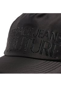 Versace Jeans Couture Czapka z daszkiem Drill Logo Strass 73VAZK13 Czarny. Kolor: czarny. Materiał: materiał, poliester #2