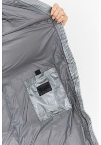 Blauer USA - BLAUER Srebrny puchowy płaszcz Naomi z odpinanym kapturem. Kolor: srebrny. Materiał: poliamid #4