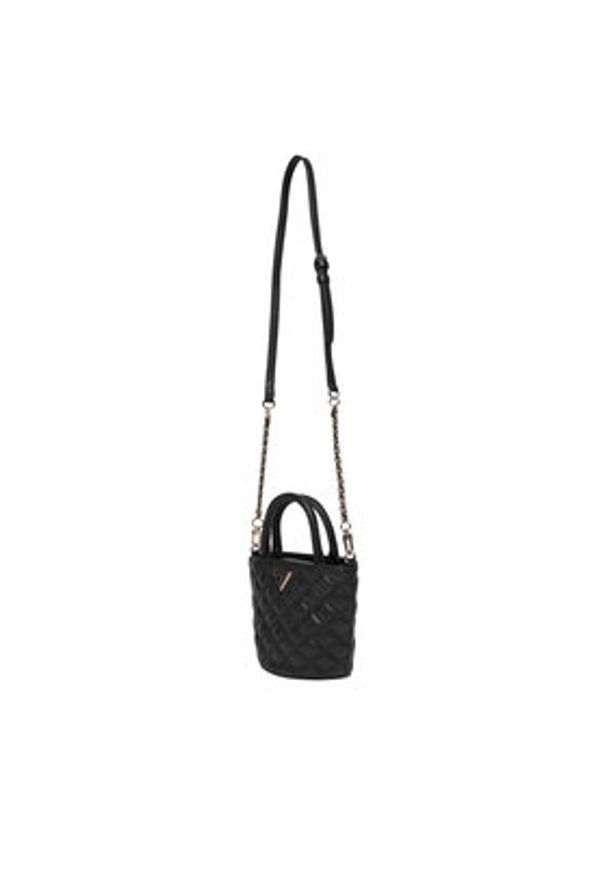 Guess Torebka Giully II Mini HWQG96 73760 Czarny. Kolor: czarny. Materiał: skórzane
