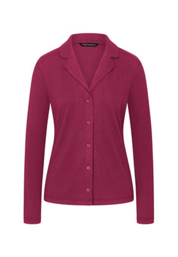 Triumph Koszulka piżamowa Mix&Match 10225047 Bordowy Regular Fit. Kolor: czerwony. Materiał: syntetyk