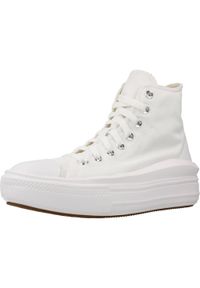 Buty do chodzenia damskie Converse All Star Move Platform HI. Okazja: na co dzień. Zapięcie: sznurówki. Kolor: czarny, biały, wielokolorowy. Materiał: materiał. Szerokość cholewki: normalna. Obcas: na platformie. Model: Converse All Star. Sport: turystyka piesza #1
