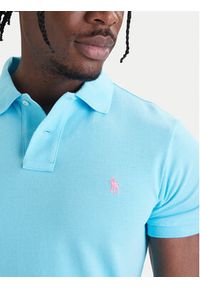 Polo Ralph Lauren Polo Core Replen 710795080 Niebieski Slim Fit. Typ kołnierza: polo. Kolor: niebieski. Materiał: bawełna #4