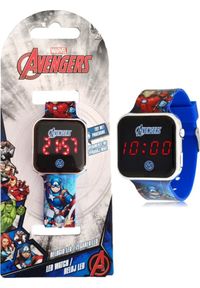 Euroswan Zegarek dziecięcy na rękę cyfrowy Avengers Led. Rodzaj zegarka: cyfrowe