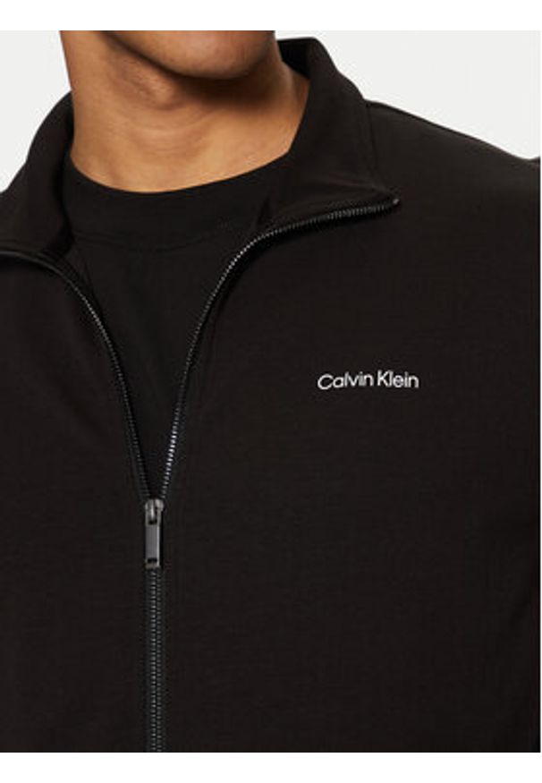 Calvin Klein Bluza K10K114487 Czarny Regular Fit. Kolor: czarny. Materiał: bawełna