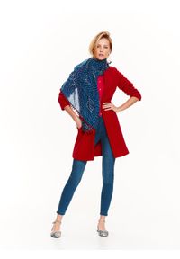 TOP SECRET - Elegancki sweter damski. Okazja: na co dzień. Kolor: czerwony. Materiał: dzianina, wełna. Długość rękawa: długi rękaw. Długość: długie. Sezon: wiosna. Styl: elegancki #5