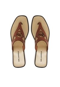 Karl Lagerfeld - KARL LAGERFELD Japonki Skoot II KL80407 Brązowy. Kolor: brązowy. Materiał: skóra #1