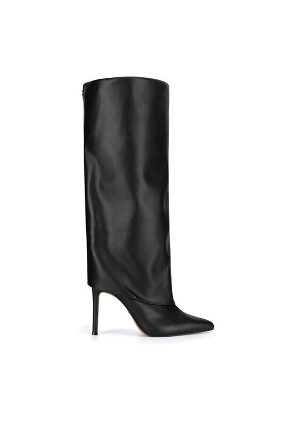 Nine West Kozaki SJ3645-2 Czarny. Kolor: czarny. Materiał: materiał
