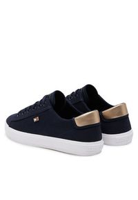 TOMMY HILFIGER - Tommy Hilfiger Sneakersy Vulc Canvas Lace Up Sneaker FW0FW08647 Granatowy. Kolor: niebieski. Materiał: materiał #6