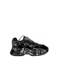 Sneakersy Sca'viola B-206 Black, Czarny, Skóra naturalna lakierowana. Zapięcie: bez zapięcia. Kolor: czarny. Materiał: skóra. Szerokość cholewki: normalna. Wzór: napisy, aplikacja #1