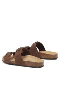Geox Klapki D Brionia D35LSL00032C6009 Brązowy. Kolor: brązowy. Materiał: skóra, nubuk