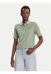 GANT - Gant Polo Shield 4202231 Zielony Slim Fit. Typ kołnierza: polo. Kolor: zielony. Materiał: bawełna