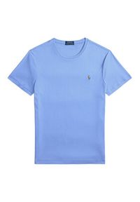 Polo Ralph Lauren T-Shirt 710740727101 Niebieski Custom Slim Fit. Typ kołnierza: polo. Kolor: niebieski. Materiał: bawełna #3