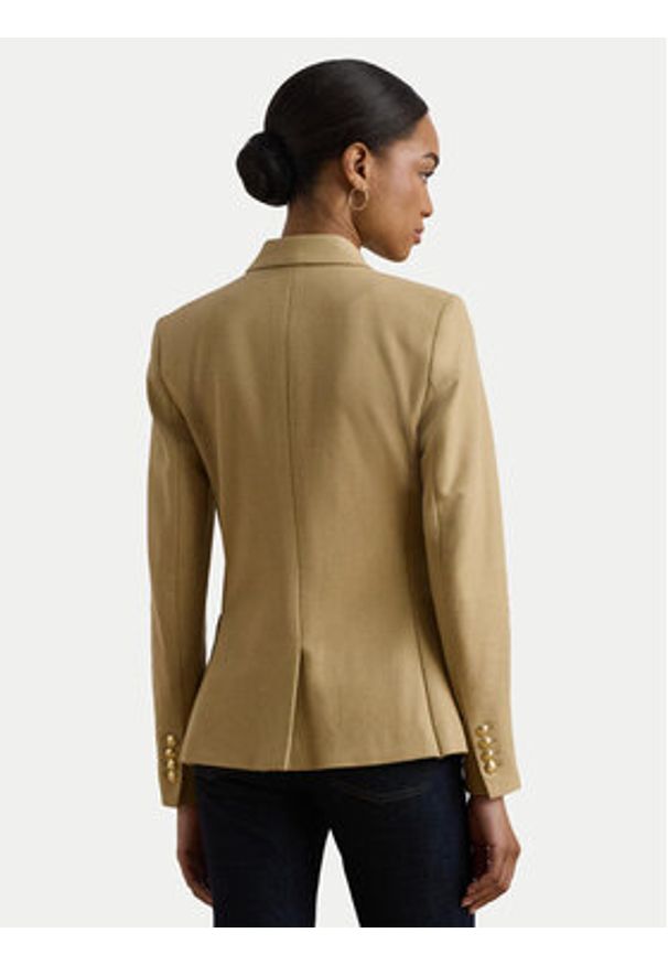 Lauren Ralph Lauren Marynarka 200797305013 Beżowy Regular Fit. Kolor: beżowy. Materiał: bawełna