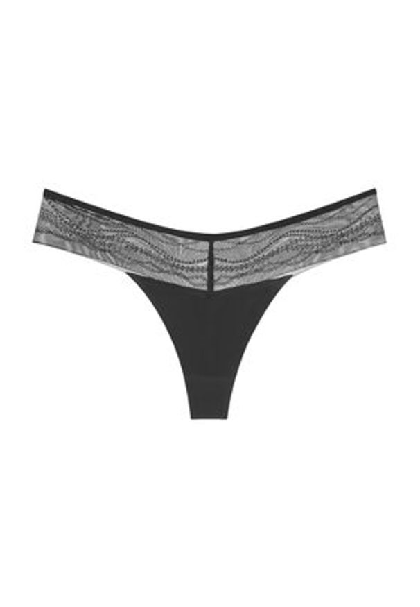 Triumph Stringi Breathe & Lift Smart 10226446 Czarny. Kolor: czarny. Materiał: syntetyk