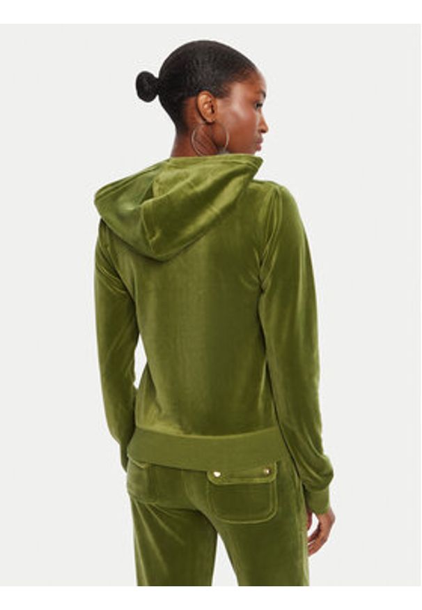 Juicy Couture Bluza Robertson JCAP176G Zielony Slim Fit. Kolor: zielony. Materiał: syntetyk