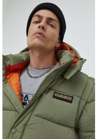 Napapijri kurtka męska kolor zielony zimowa. Okazja: na co dzień. Kolor: zielony. Materiał: materiał. Sezon: zima. Styl: casual #3