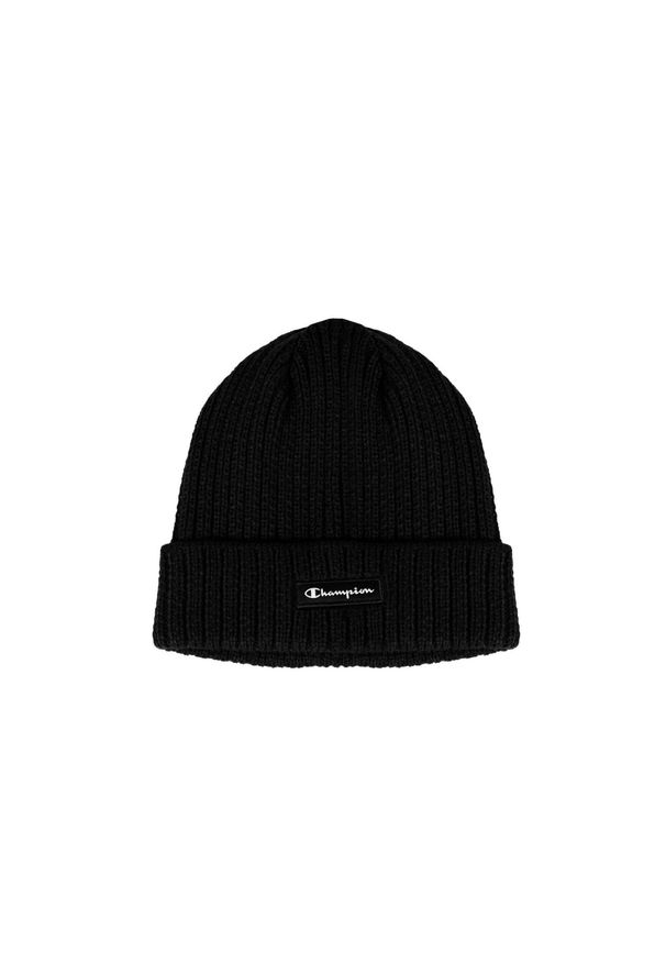 Champion - Czapka outdoor zimowa męska Beanie. Kolor: czarny. Materiał: akryl. Sezon: zima