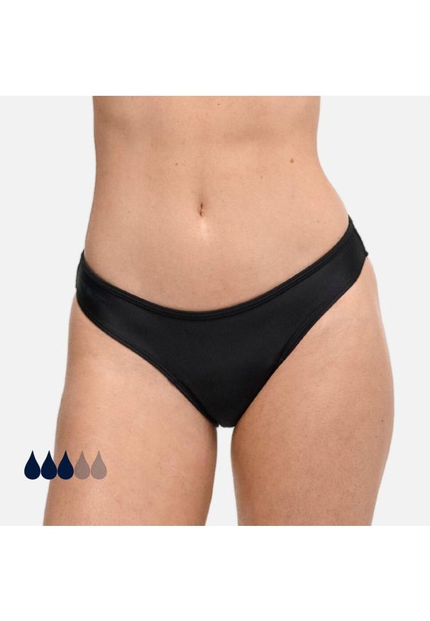 SORIO - Dół menstruacyjnego stroju kąpielowego damski Eva. Kolor: czarny