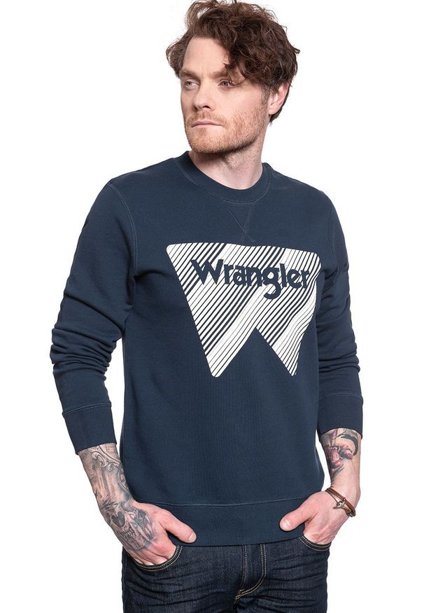 Wrangler - WRANGLER CREW SWEAT NAVY W6M3HA114 112130741