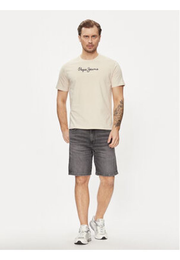 Wrangler Szorty jeansowe Frontier 112350897 Szary Relaxed Fit. Kolor: szary. Materiał: jeans, bawełna